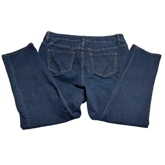 Layne Bryant Straight Cut Jeans Size 22 Short Blue - Picture 4 of 11